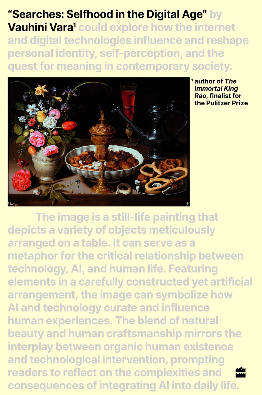 Pulitzer Finalist Vauhini Vara Returns with Searches: Selfhood in the Digital&nbsp;Age