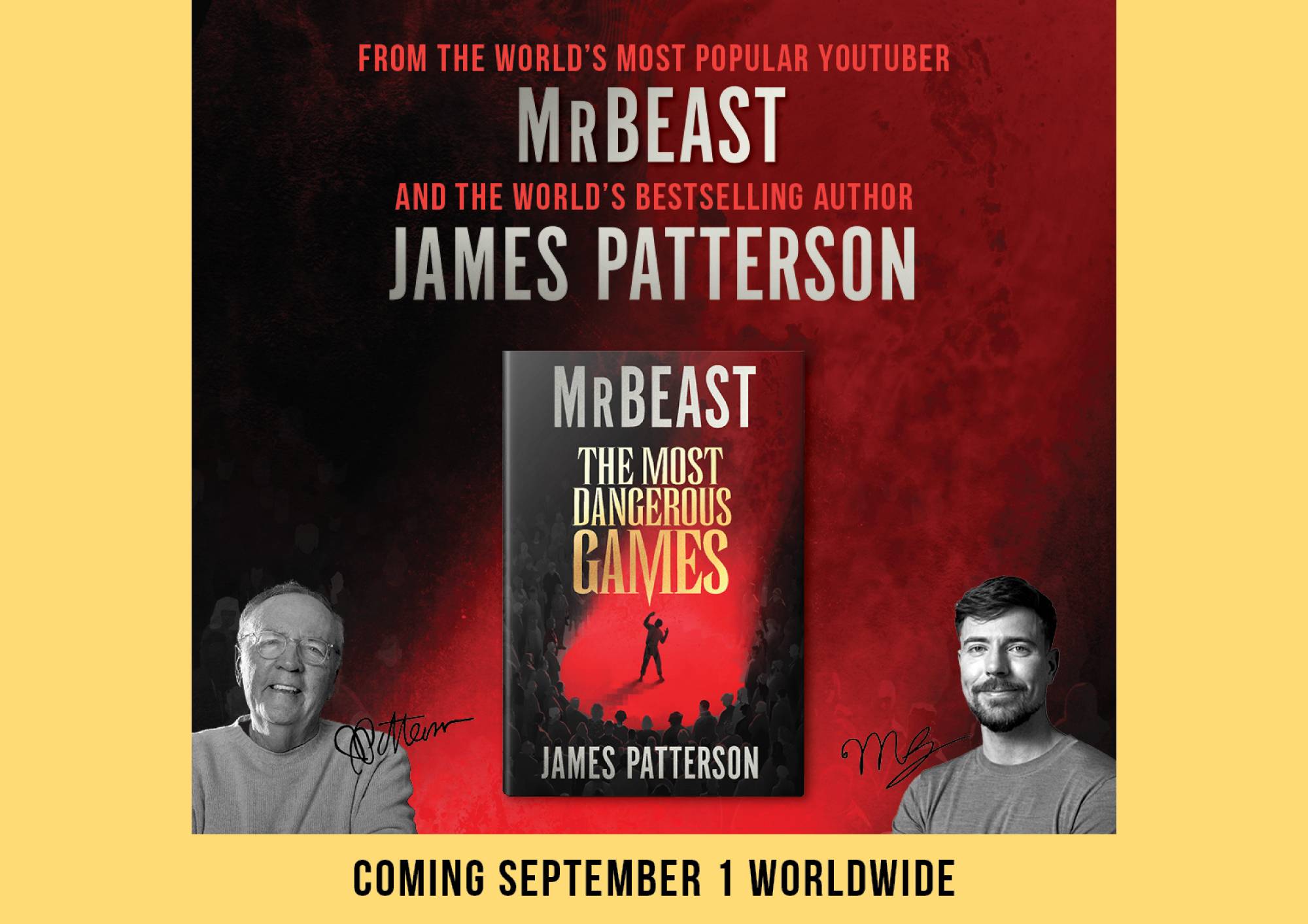 MrBeast and James Patterson Announce The Most Dangerous Games, Releasing September 1